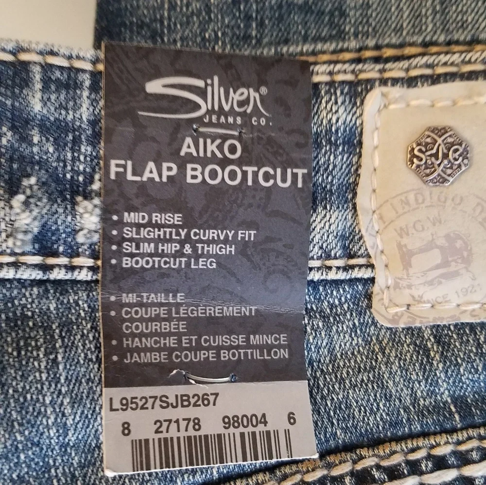 NEW Silver Aiko Jeans - Picture 2 of 5